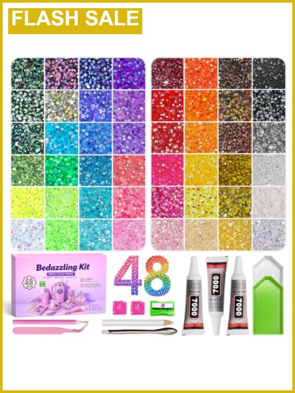 Resin Jelly Rhinestones Bedazzling Kit 45,000 Pcs